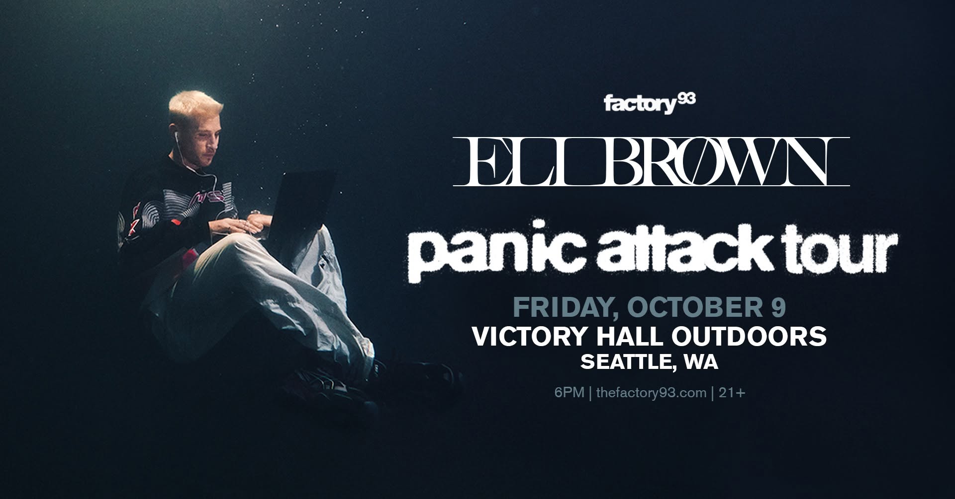 Factory 93 Presents: Eli Brown @ Victory Hall Outdoors 10/9