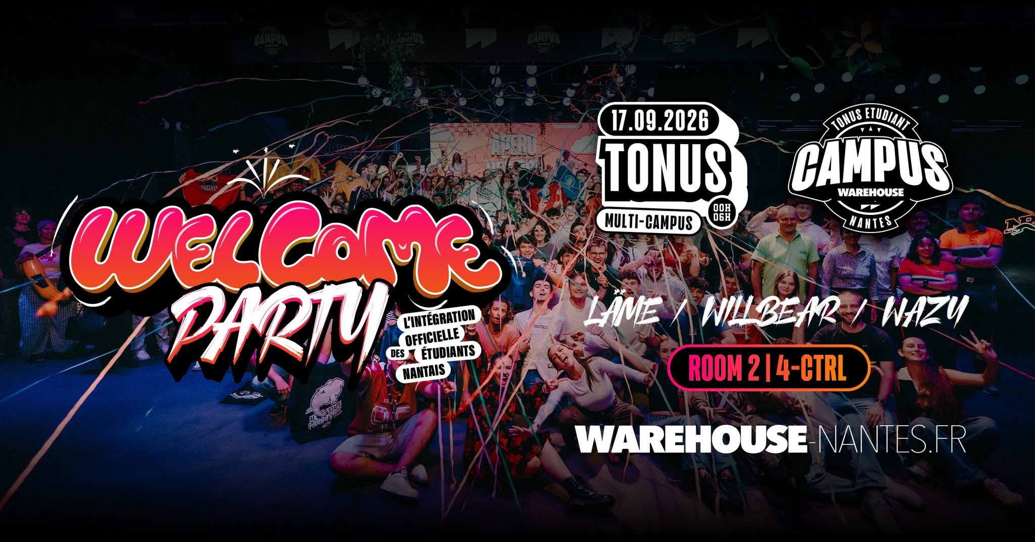 Tonus Welcome Party - L'intégration officielle des étudiants nantais !