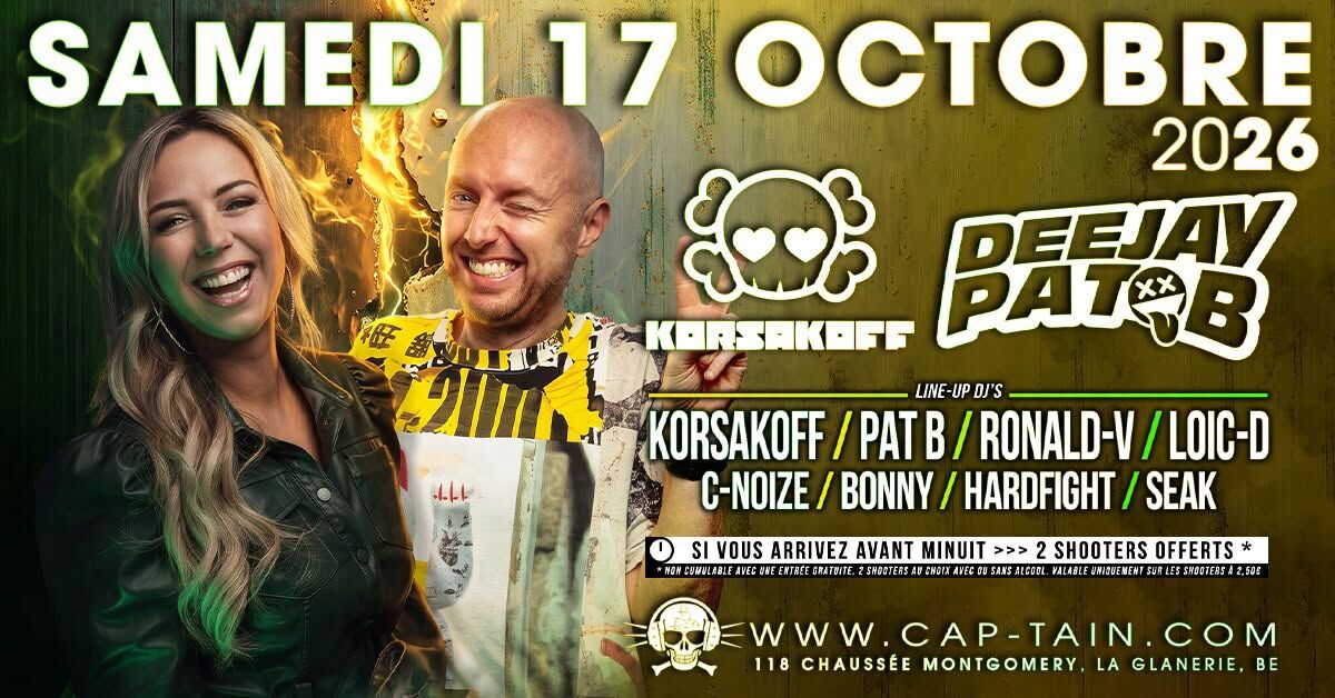 Korsakoff / Pat B - Samedi 17 Octobre 2026 au Cap'tain