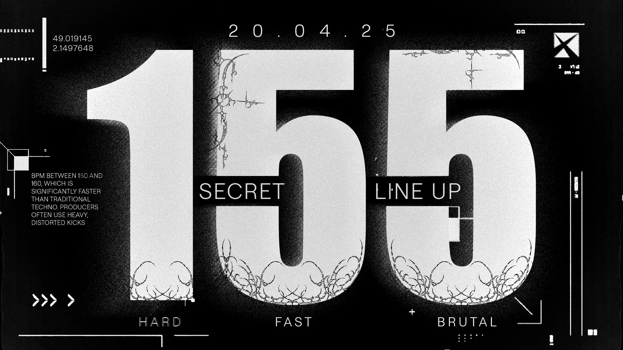 Nexus 155 Bpm : Secret Lineup Hard Techno