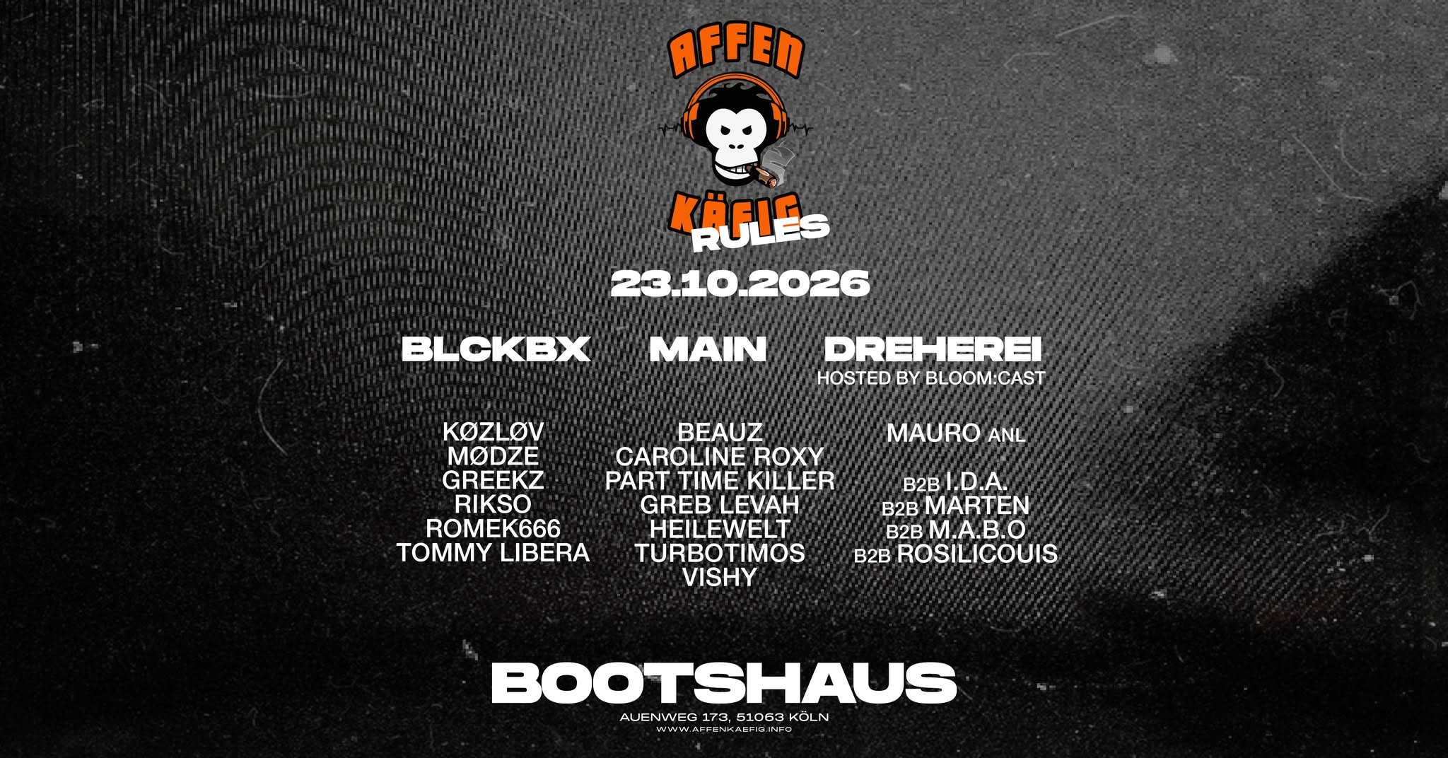 AFFENKÄFIG RULES // BOOTSHAUS KÖLN
