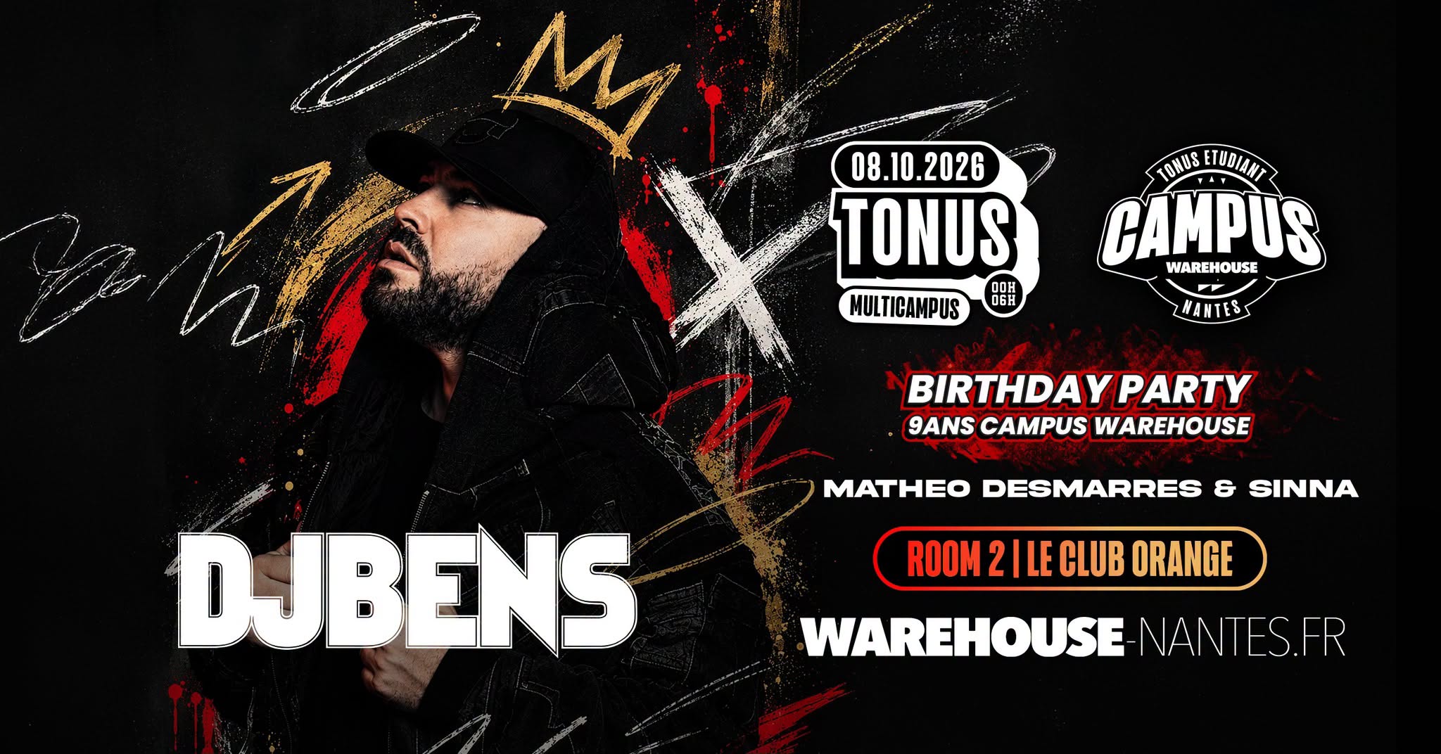Tonus DJ BENS - Birthday 9 ans du Campus du Warehouse