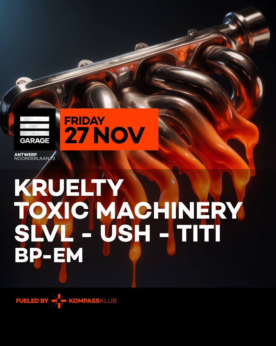 KRUELTY, TOXIC MACHINERY & MORE at GARAGE