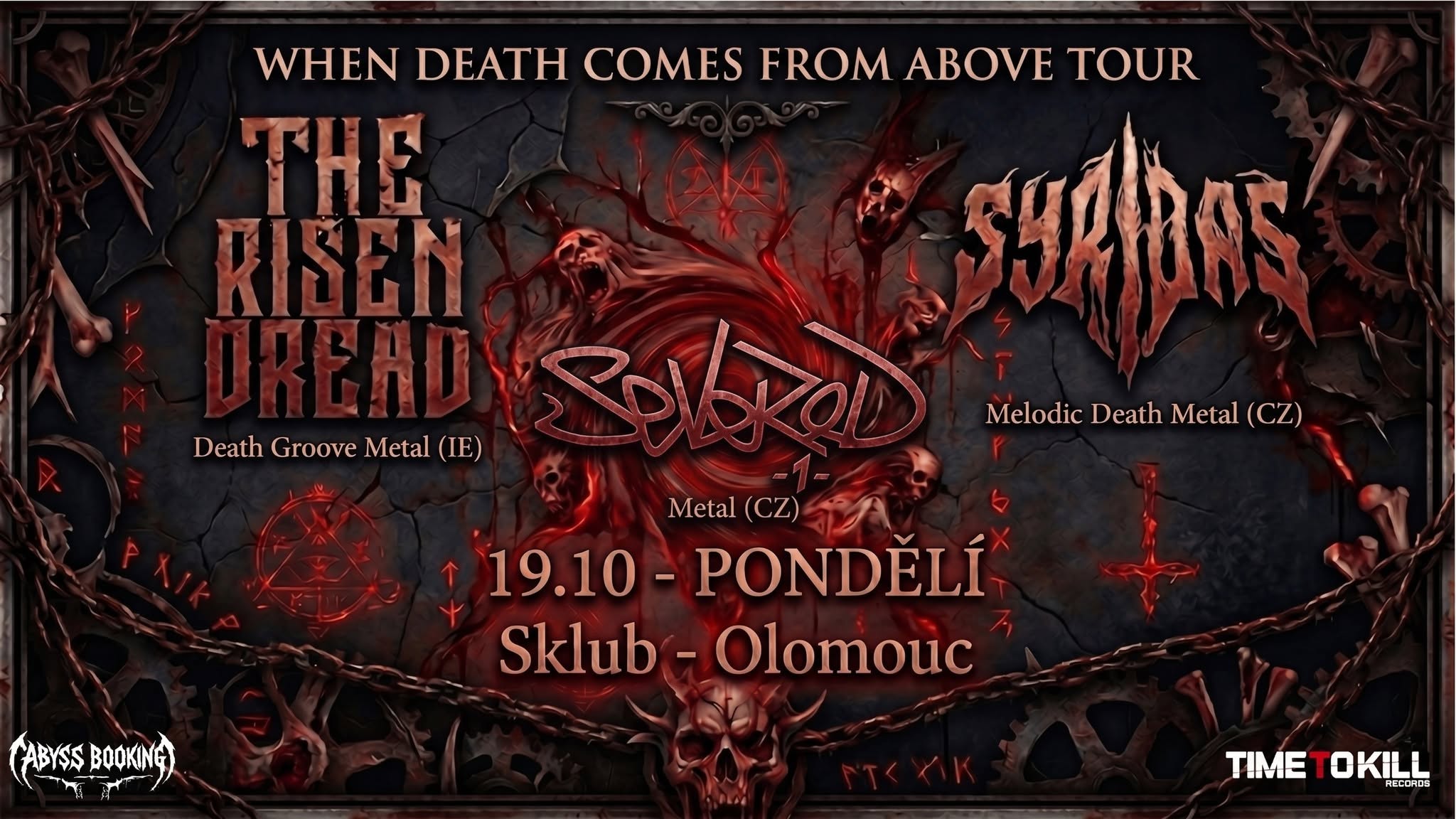 The Risen Dread & Syridas | When Death Comes From Above Tour | Olomouc