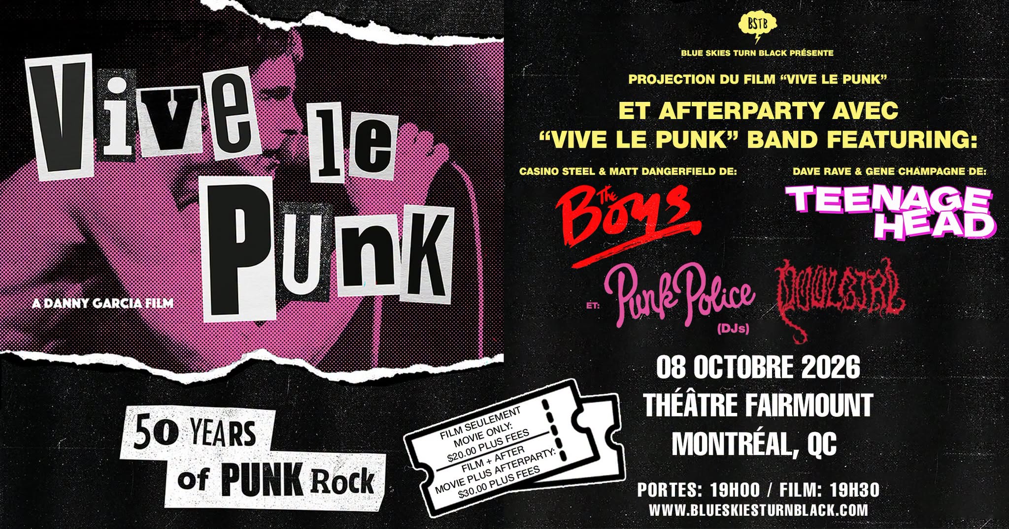 VIVE LE PUNK: projection du film & afterparty - Montréal