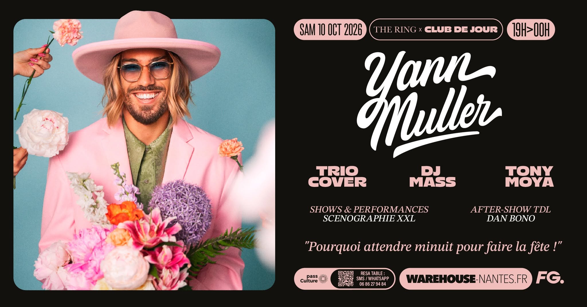 THE RING x CLUB DE JOUR w/ Yann Muller, Trio Cover & more @Warehouse Nantes