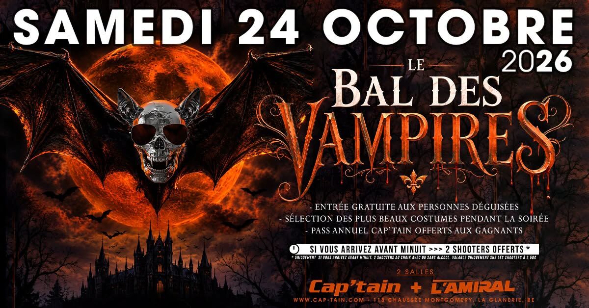 Le Bal Des Vampires - Samedi 24 Octobre 2026 au Cap'tain