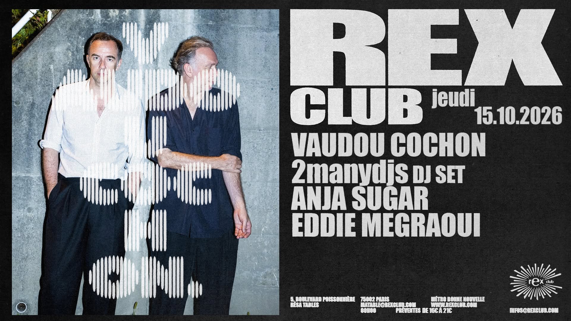 Vaudou Cochon: 2manydjs (djset), Anja Sugar, Eddie Megraoui