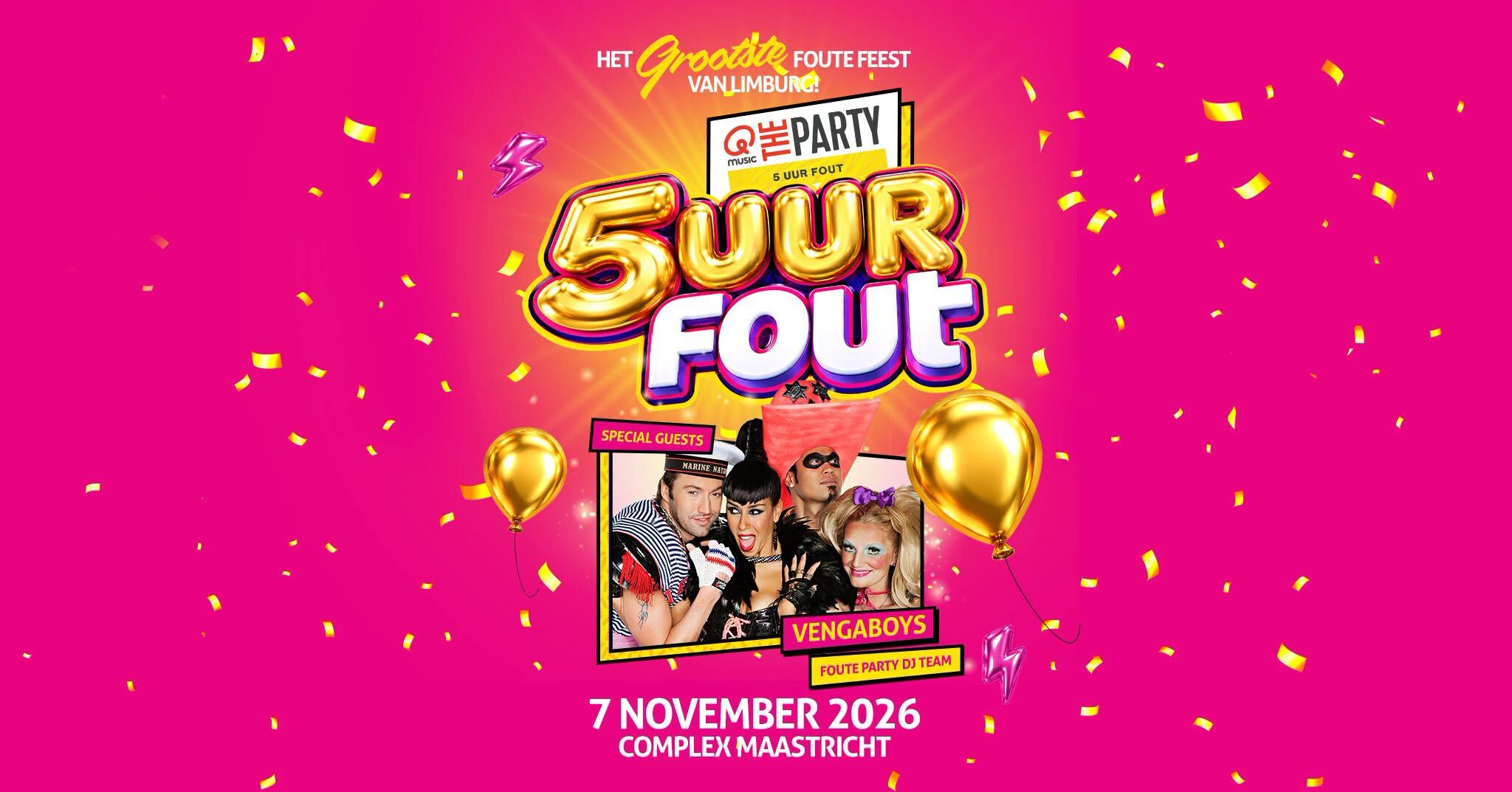 Qmusic The Party 5 Uur Fout met de Vengaboys
