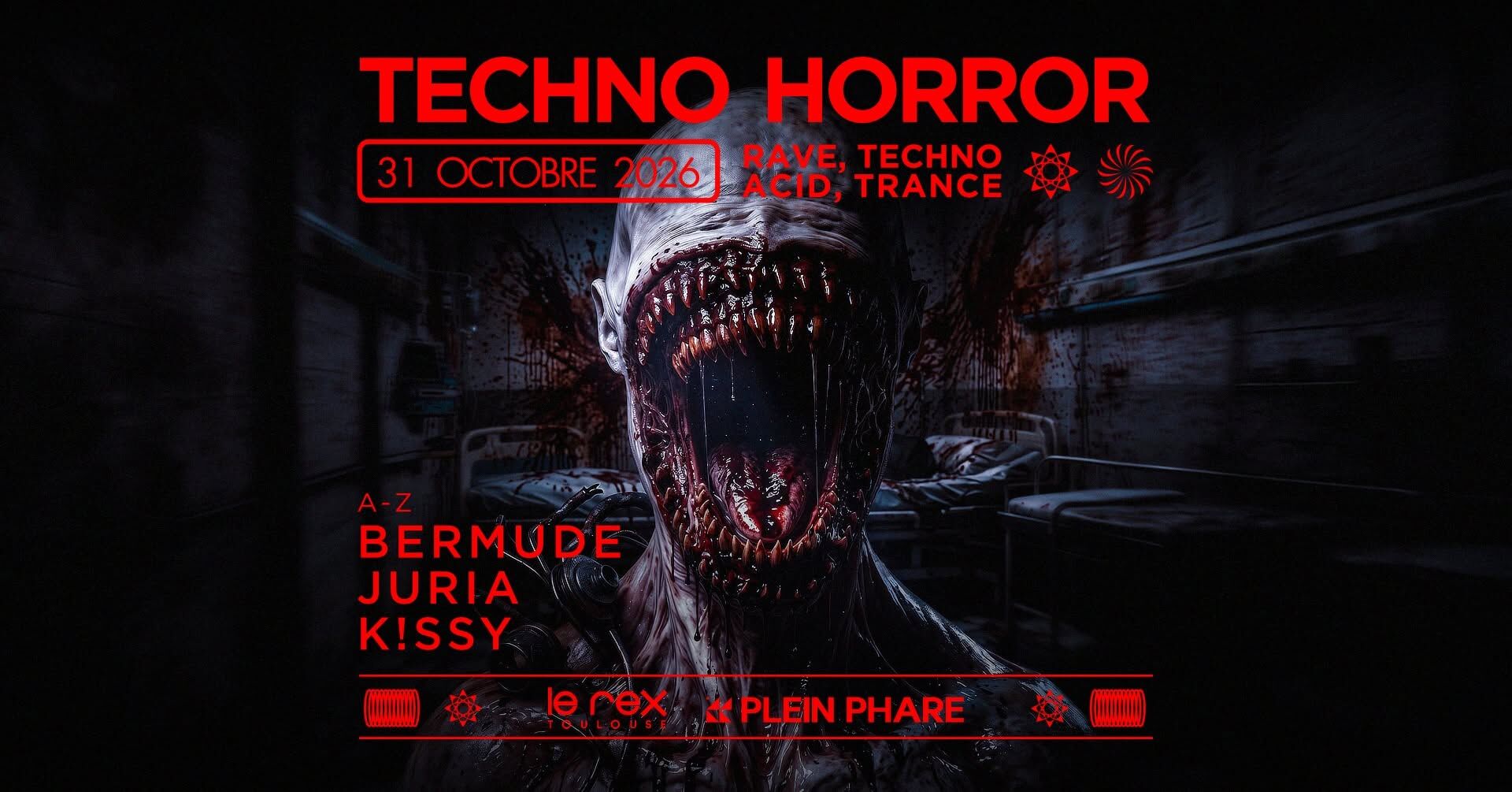 TECHNO HORROR X PLEIN PHARE (TECHNO, TRANCE, HARD TECHNO) - HALLOWEEN NIGHT