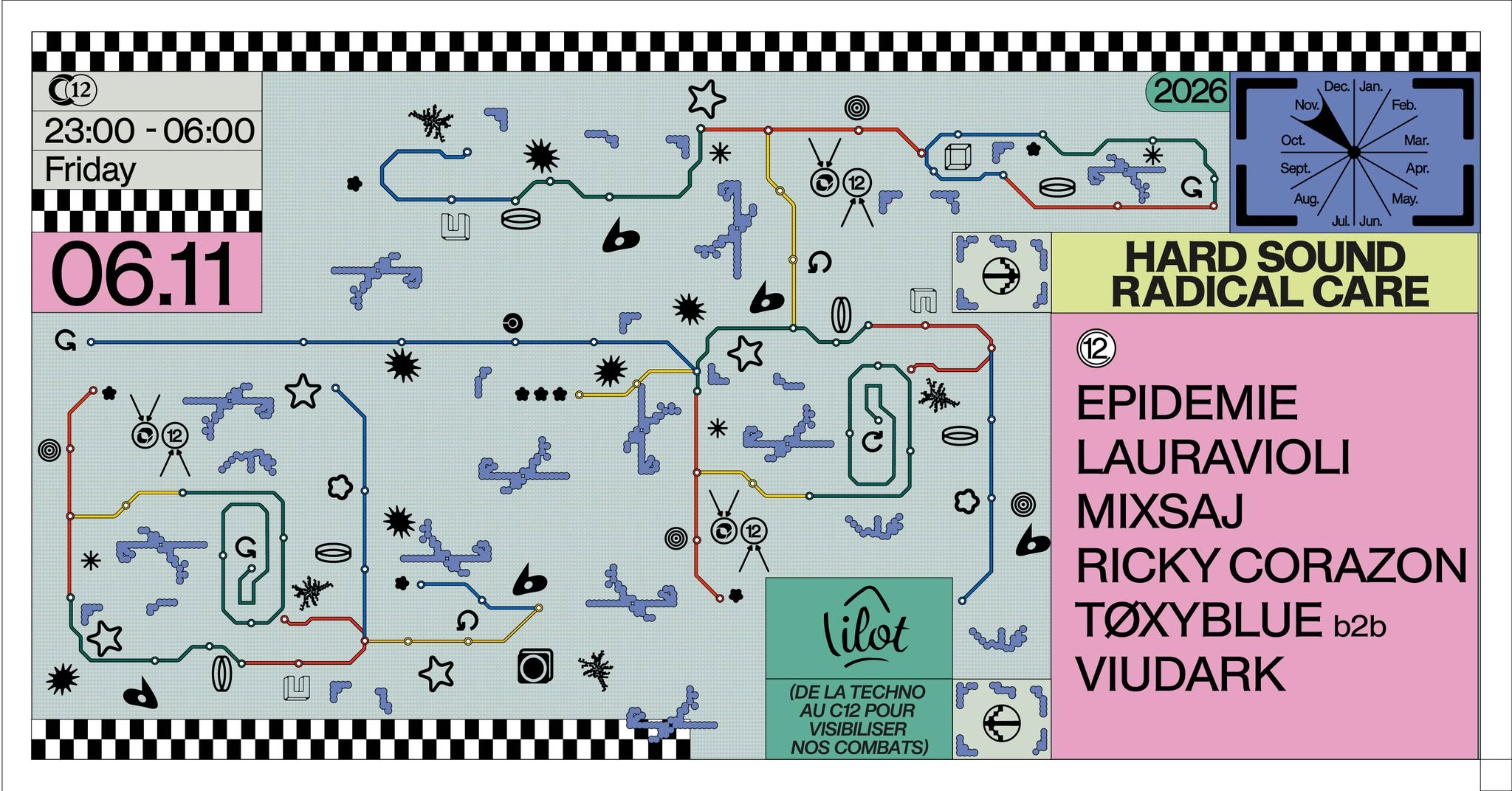 Hard Sound Radical Care by L’Ilot w/ TØXYBLUE, LAURAVIOLI, MIXSAJ and more