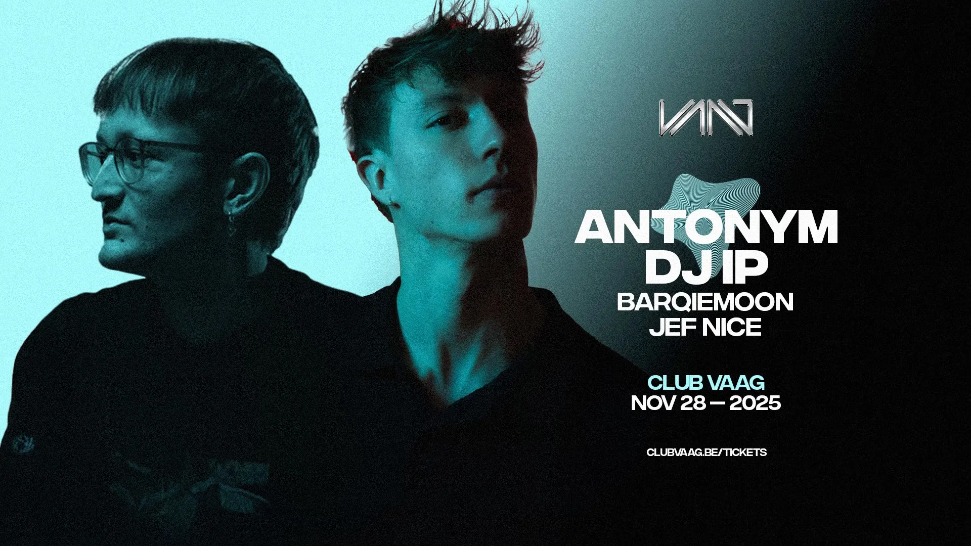 Club Vaag invites ANTONYM & DJ IP