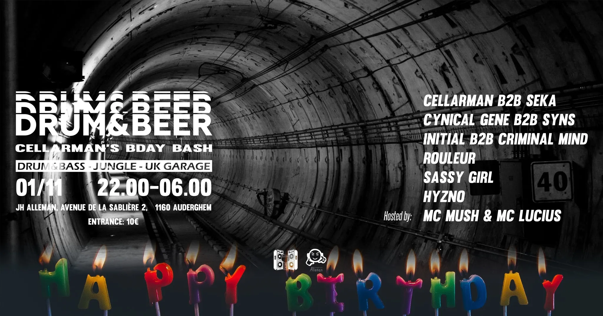 Drum & Beer: Cellarman's Bday Bash @JH Alleman