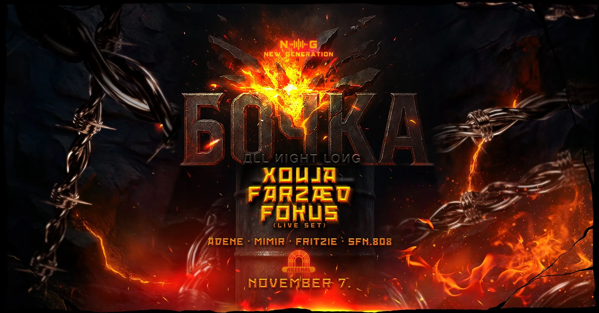 NEW GENERATION PRES: BOCHKA ALL NIGHT LONG 2.0 w/ FARZÆD & FOKUS