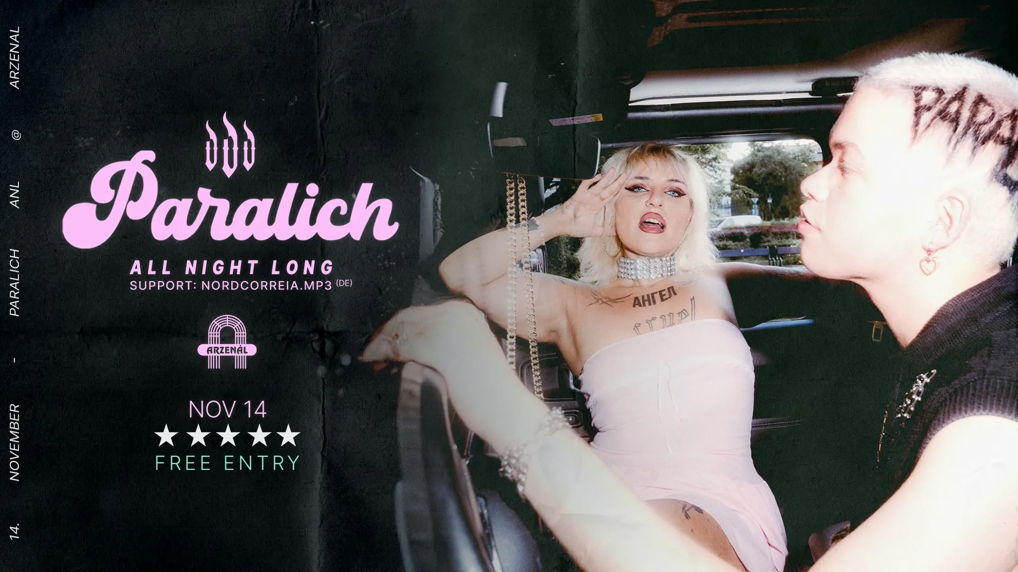 ★ PARALICH ALL NIGHT LONG ★ Dead End ★ FREE/ INGYENES ★ Arzenál ★