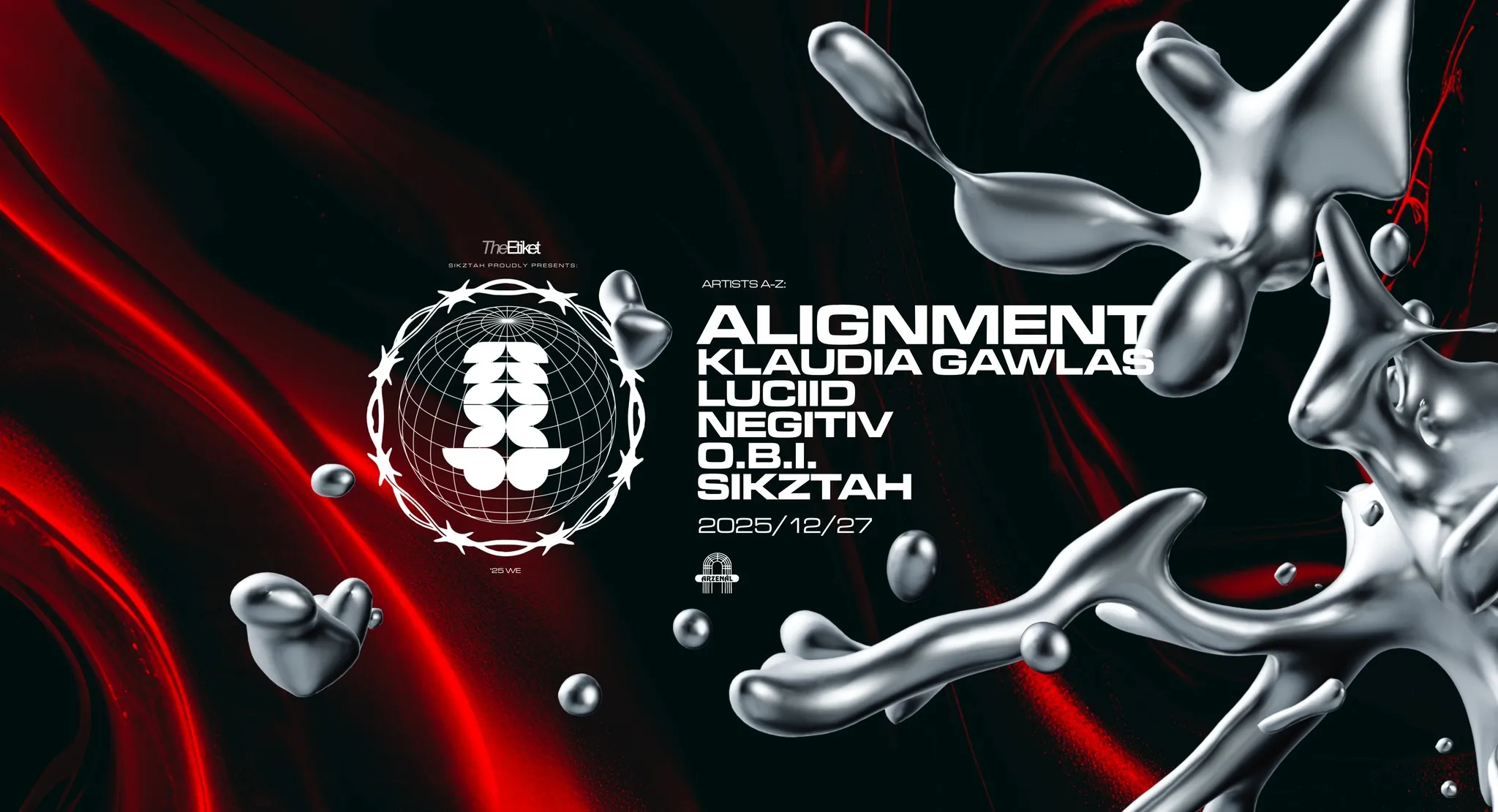DUMDUM’25 W.E. | ALIGNMENT | KLAUDIA GAWLAS | LUCIID | NEGITIV | O.B.I | 12.27. | ARZENÁL