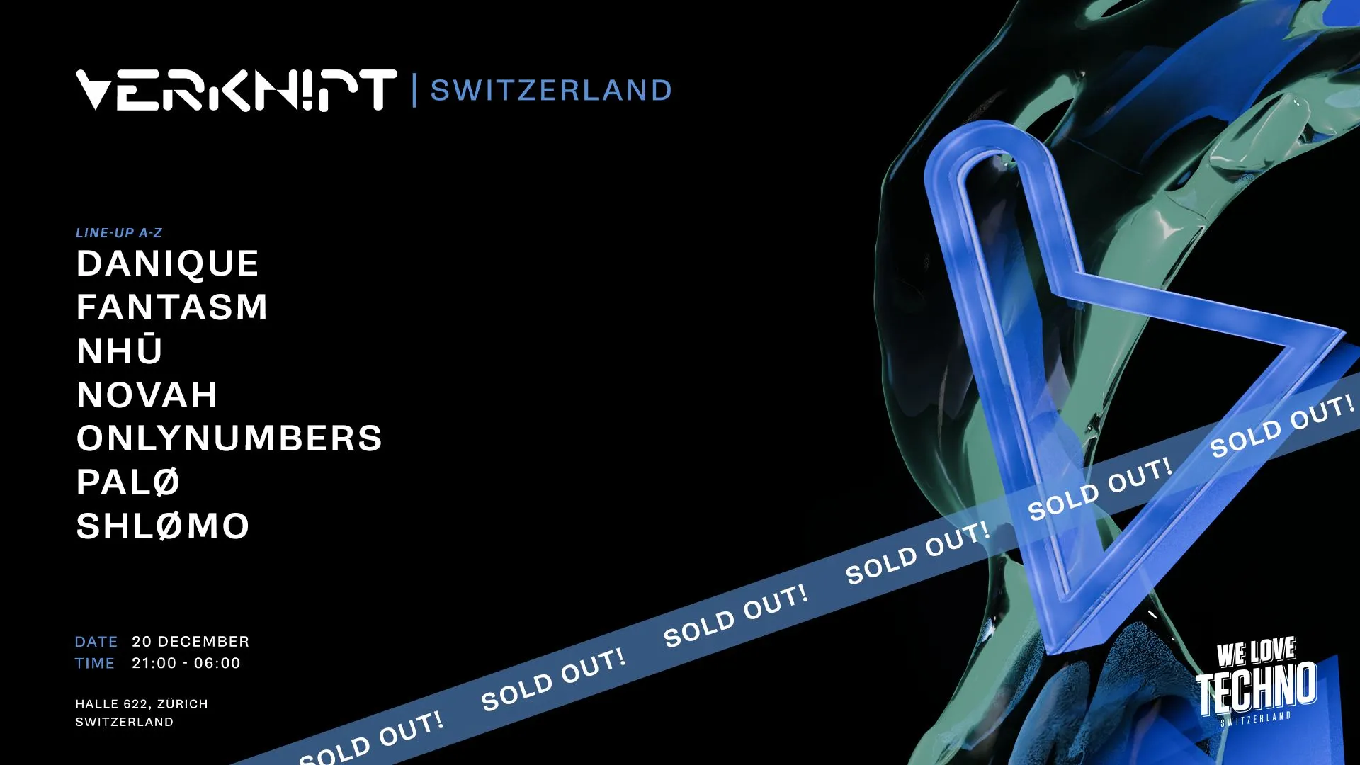 SOLD OUT | Verknipt Switzerland - Zürich - 20 December
