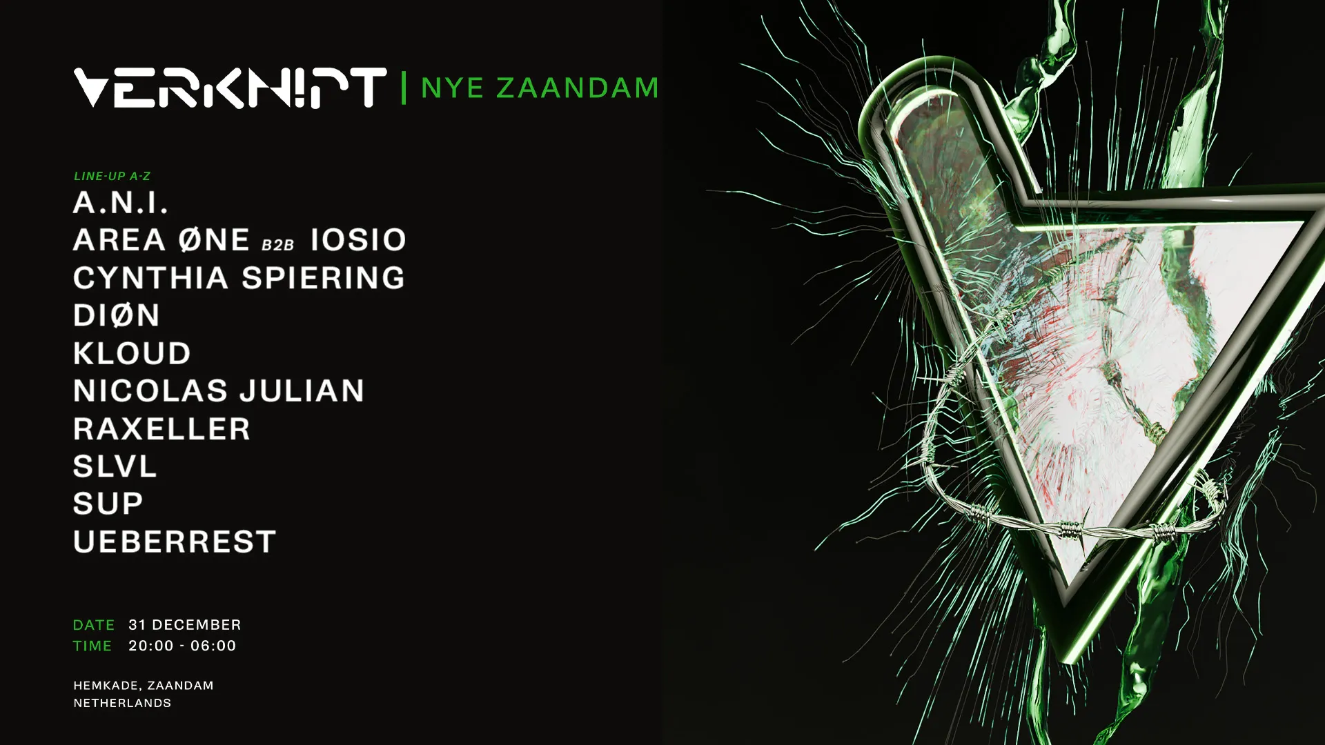 Verknipt NYE Zaandam - 31 December