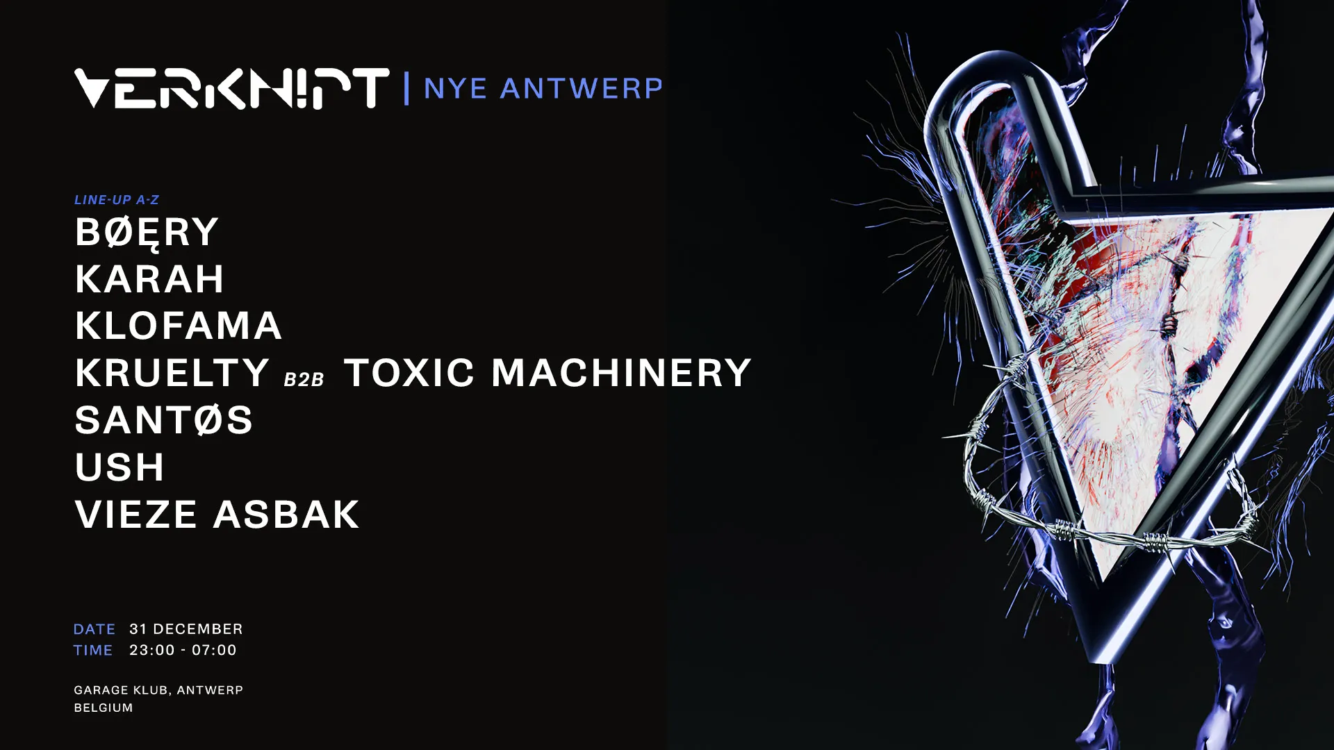 Verknipt NYE Antwerp - 31 December