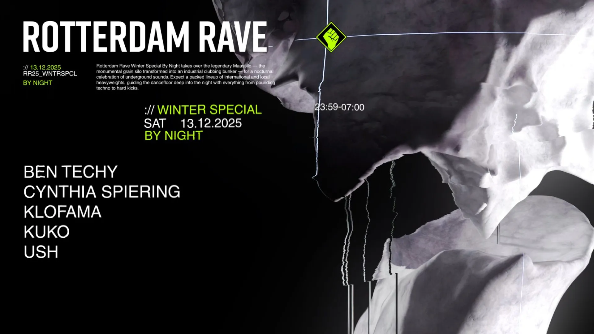 Rotterdam Rave 'Winter Special' 2025 - By Night