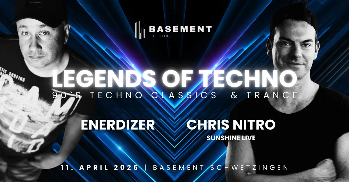 LEGENDS OF TECHNO - CHRIS NITRO (SUNSHINE LIVE) & ENERDIZER // 90s RAVE