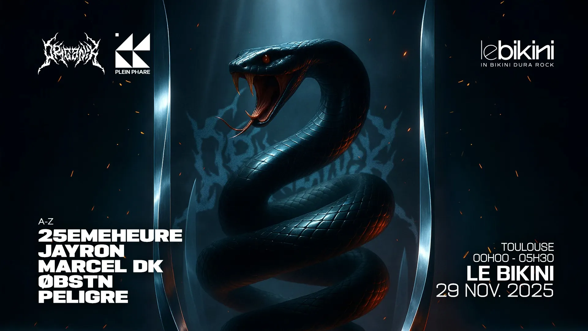 ORGANÏK : JAYRON, 25EMEHEURE, PELIGRÉ, OBSTN & PLEIN PHARE