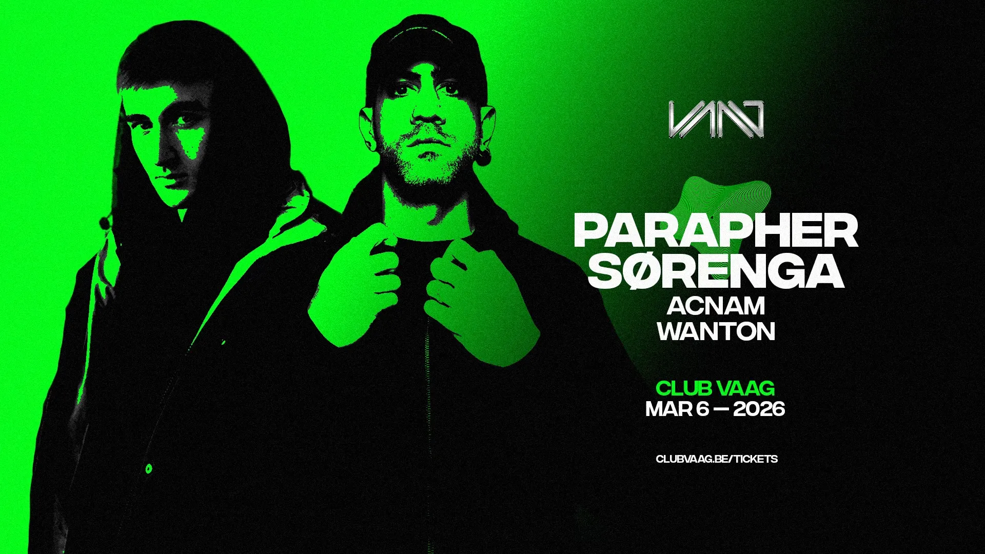 Club Vaag invites PARAPHER & SØRENGA