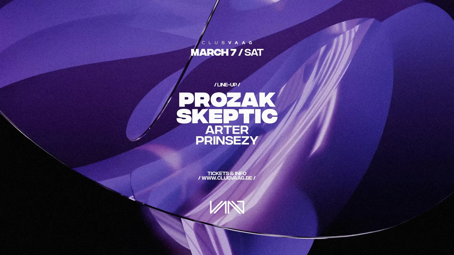 Club Vaag invites PROZAK & SKEPTIC