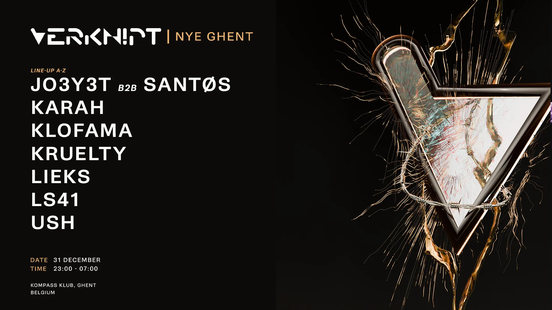 Verknipt NYE Ghent - 31 December
